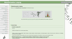 Desktop Screenshot of bioinf.uni-leipzig.de
