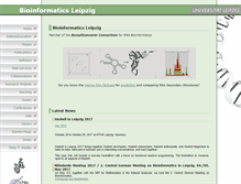 Tablet Screenshot of bioinformatik.uni-leipzig.de