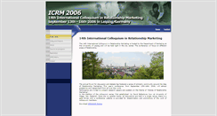 Desktop Screenshot of icrm2006.uni-leipzig.de