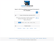 Tablet Screenshot of corpora.informatik.uni-leipzig.de