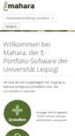 Mobile Screenshot of mahara.uni-leipzig.de