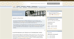 Desktop Screenshot of orient.uni-leipzig.de